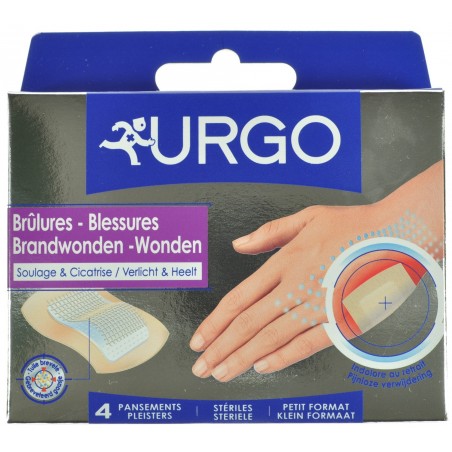 Urgo Brulures 4 Pansements Petit Format Urgo Brulures 4 Pansements Petit Format