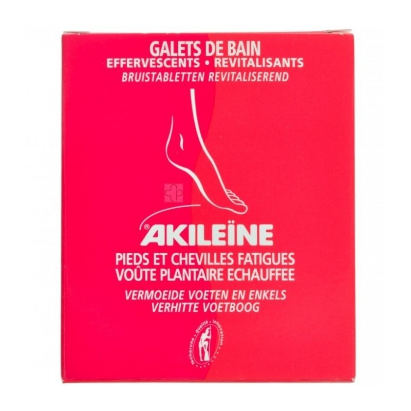 Akileine Rouge Galets de Bain Efferv. 6x20g