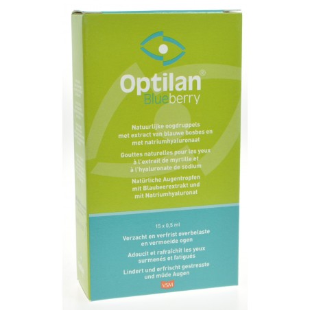 Optilan Blueberry Gouttes Oculaire Unidoses 15x0,5ml Optilan Blueberry Gouttes Oculaire Unidoses 15x0,5ml