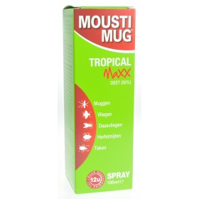 Moustimug Tropical Maxx 50% Deet Spray 100ml