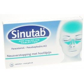 Sinutab 500/30 Mg 15 Comprimés