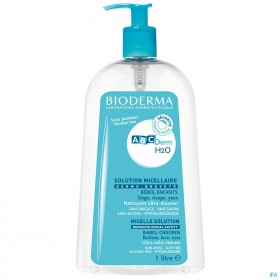 Bioderma abc derm h2o nettoyant sans rincage enfant 1l