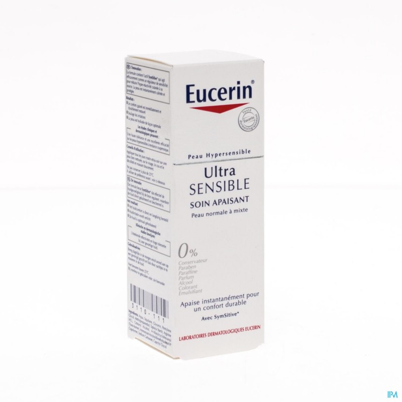 Eucerin ultra sensitive soin apaisant Peaux normales mixtes 50ml