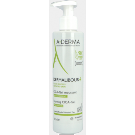 Aderma dermalibour+ schuimende gel fles 250ml