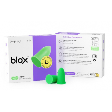 Blox Mousse Cylindriq.4 Paires Prot.audit. A/brui - Acheter en ligne