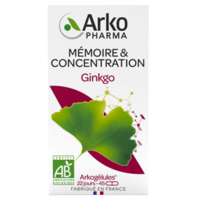 Arkogelules Ginkgo Biloba Vegetal 45 - Acheter en ligne