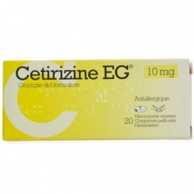 Cetirizine Eg comprimes 20 X 10mg