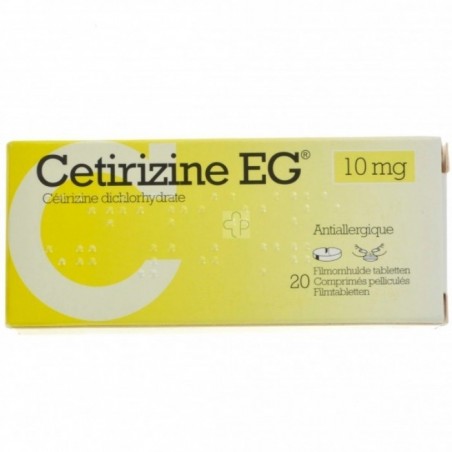 Cetirizine EG Tabletten 20 X 10mg Cetirizine EG Tabletten 20 X 10mg