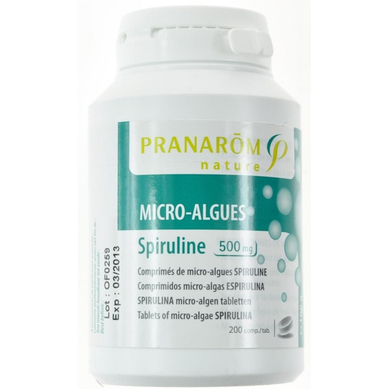 Spiruline 500mg 200 comprimes - Acheter en ligne