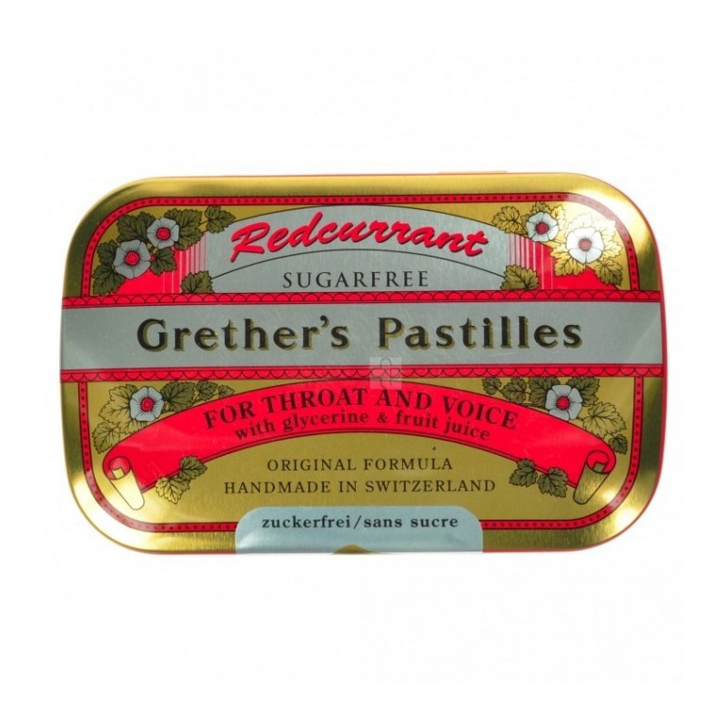Grethers Redcurrant Sans Sucre Past. 110 G