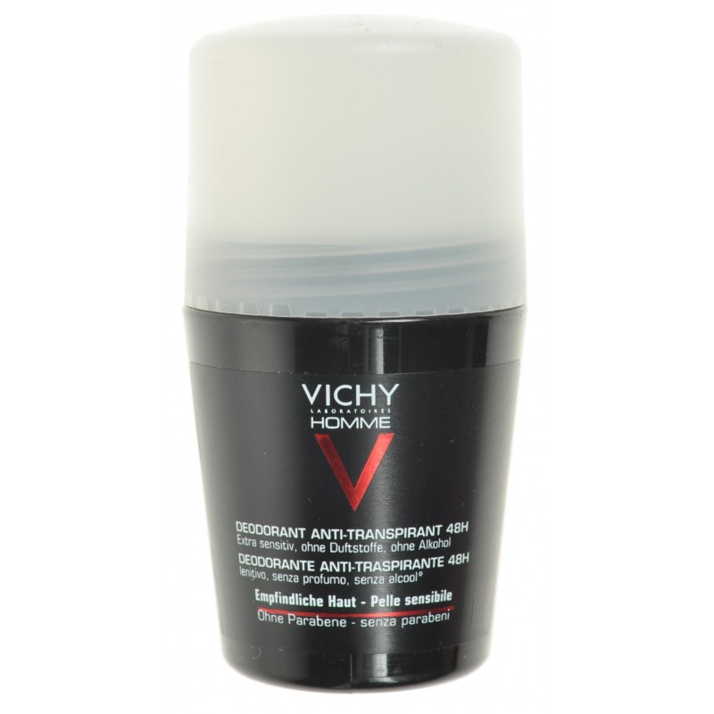 Vichy Homme Deodorant Peaux Sensibles Bille 50ml - Acheter en ligne