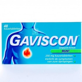 Gaviscon Menthe 48 Comprimés à Croquer - Acheter en ligne