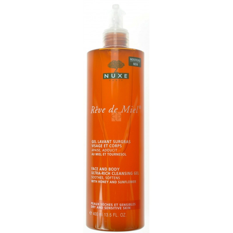 Nuxe Reve de Miel Gel nettoyante.surgr.vis.-corps 400ml - Acheter en ligne
