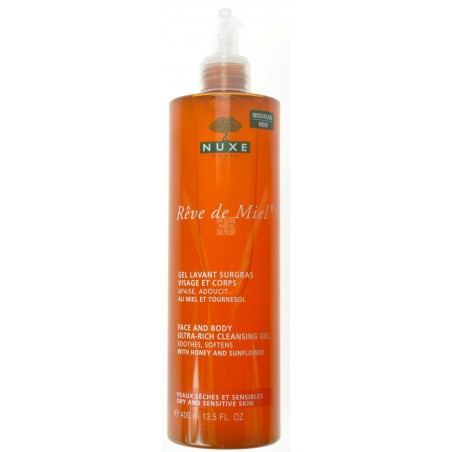 Nuxe Reve de Miel Gel nettoyante.surgr.vis.-corps 400ml - Acheter en ligne Nuxe Reve de Miel Gel nettoyante.surgr.vis.-corps 400ml - Acheter en ligne