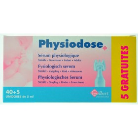 Physiodose Fysiologisch Serum Steriel 40X5 ml + 5 Gratis