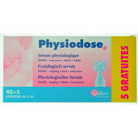 Physiodose Serum Physio Ud Ster 40x5ml+5 Gratuit