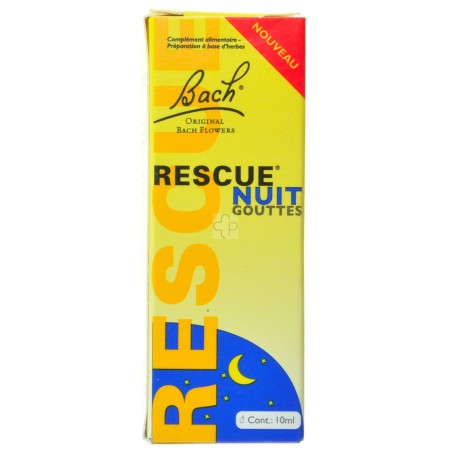 Fleurs de Bach Rescue Nuit Gouttes 10ml - Acheter en ligne Fleurs de Bach Rescue Nuit Gouttes 10ml - Acheter en ligne