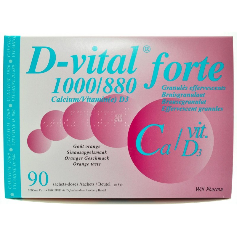 D-vital Forte 1000/880 90 Sachets - Acheter en ligne