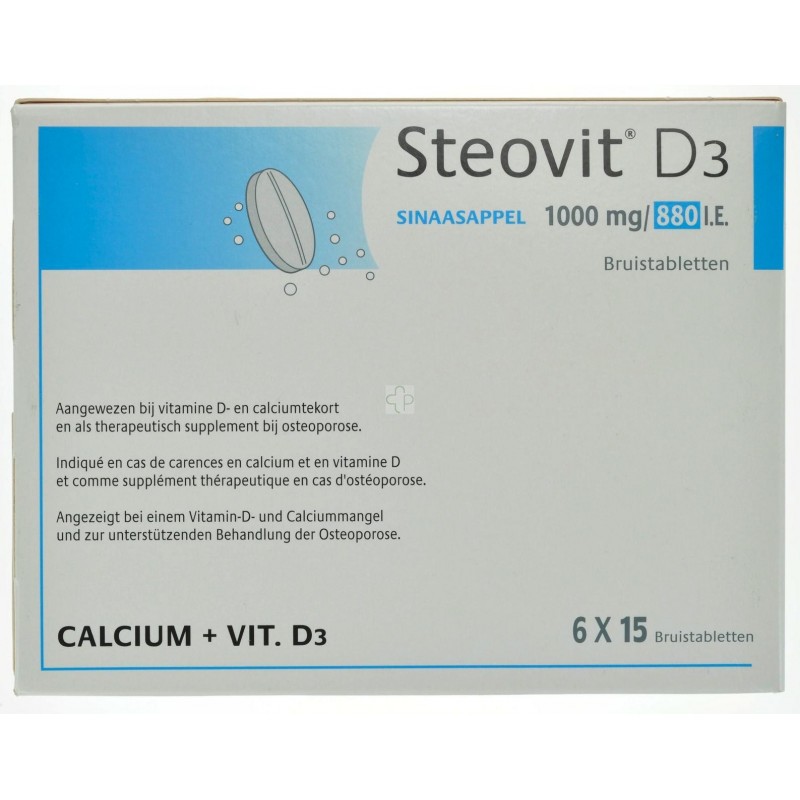 Steovit D3 1000mg/880 Bruistabl. 90