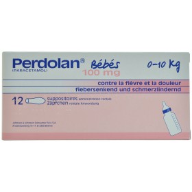 Perdolan Suppos Baby 12x100mg - Acheter en ligne