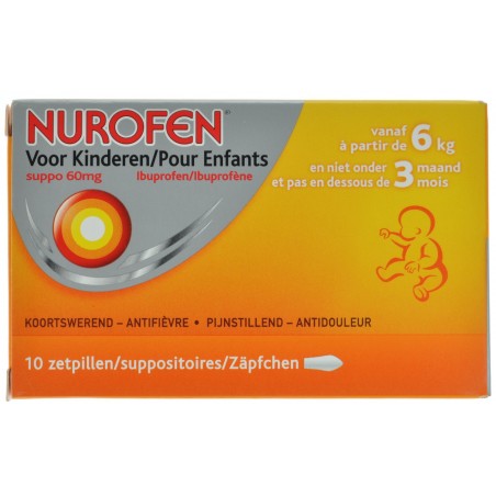 Nurofen Kind 60mg Zetpillen 10 X 60mg