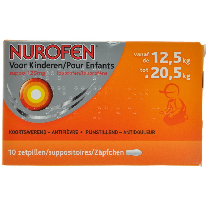 Nurofen Kind 125mg Zetpillen 10 X 125mg