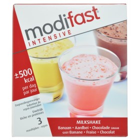 Modifast Intensive Milkshake 3 Maaltijden Aardbei Choco Banaan