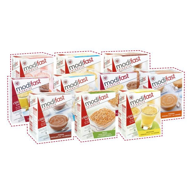 Modifast Intensive Pudding 3-pack Choco-karam-van