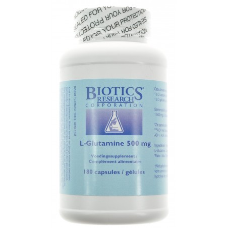 L-glutamine 500mg Biotics Caps 180 Energetica Natura L-glutamine 500mg Biotics Caps 180 Energetica Natura