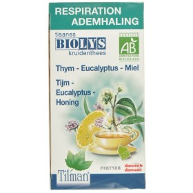 Biolys Thee Tijm-Eucalyptus-Honing Bio 20 Zakjes
