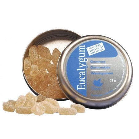 Eucalygum Gomme Pectorale a Sucer Sans Sucre 40g Eucalygum Gomme Pectorale a Sucer Sans Sucre 40g