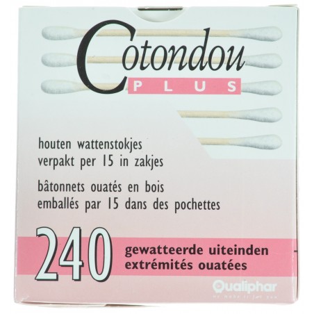 Cotondou Plus Batonnets Ouate Bois 240 Cotondou Plus Batonnets Ouate Bois 240