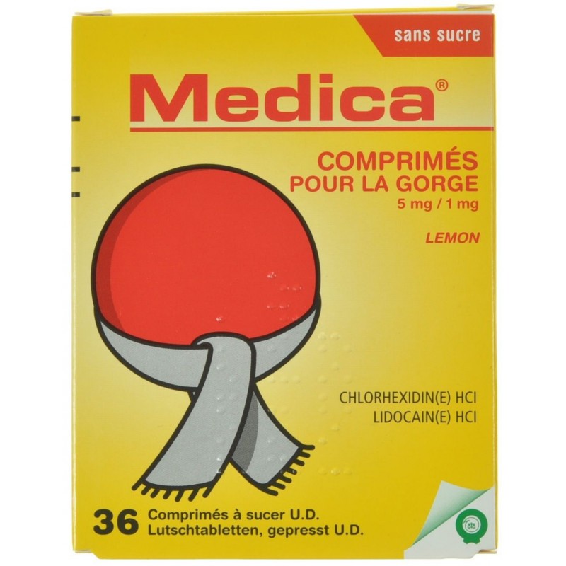 Medica Comprimés a Sucer Lemon 36 - Acheter en ligne