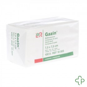 Gazin Compresse N/sterile 8p 7,5x 7,5cm 100 18503