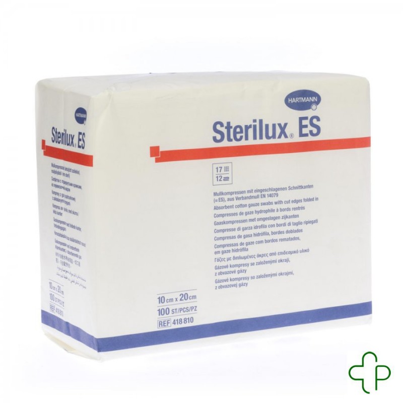 Sterilux es cp N/st 12pl 10,0x20,0cm 100 4188101