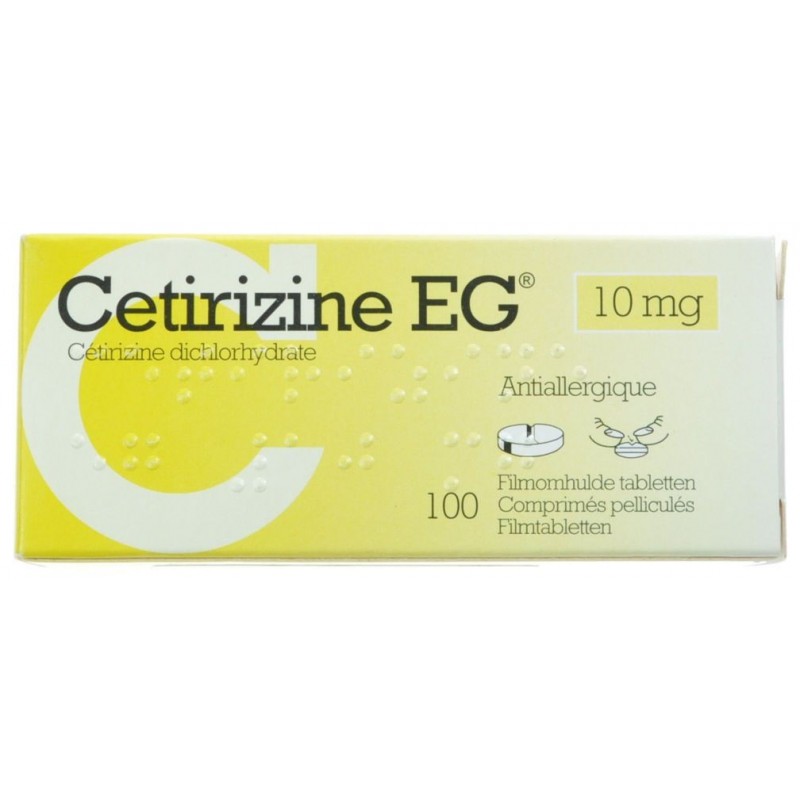Cetirizine Eg comprimes 100 X 10mg - Acheter en ligne