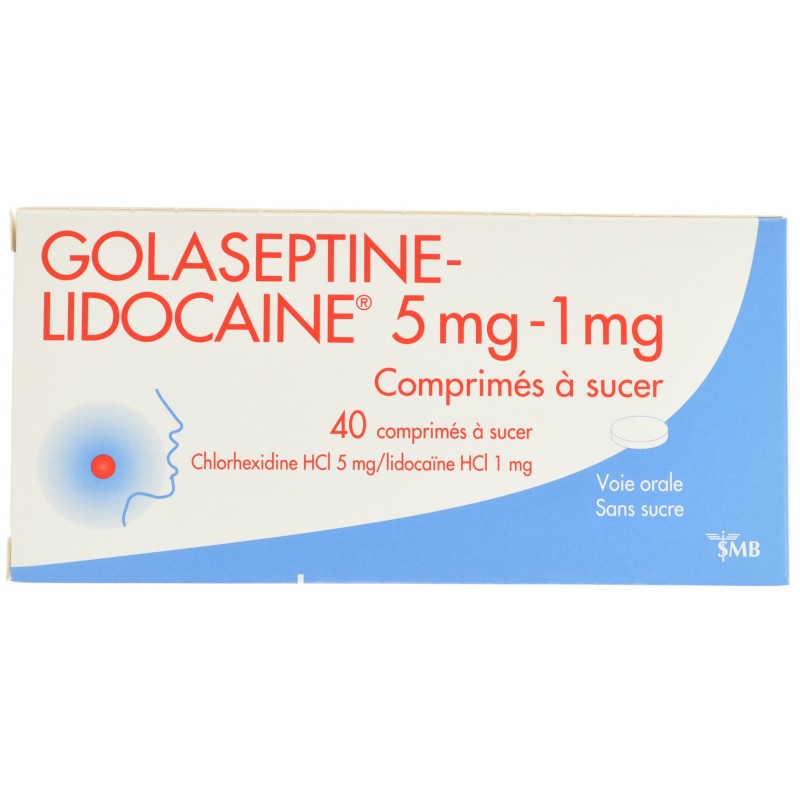 Golaseptine Lidocaine Comprimés a Sucer 40 - Acheter en ligne