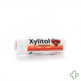 Miradent Chewing Gum Xylitol Canneberge Sans sucre 30