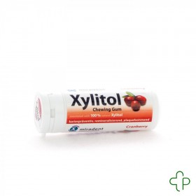 Miradent Chewing Gum Xylitol Canneberge Sans sucre 30 - Acheter en ligne