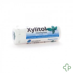 Miradent Chewing Gum Xylitol Menthe Poivree Sans sucre 30 - Acheter en ligne