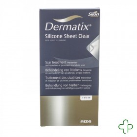 Dermatix Silicone Sheet Clear Zelfklevend 4X13Cm 1