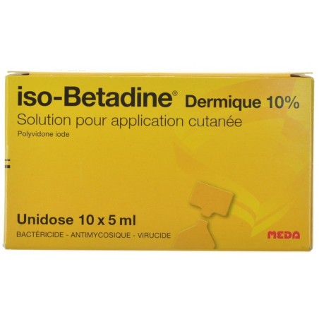 Iso Betadine Derm 10% Unidose Fles 10X5 ml Iso Betadine Derm 10% Unidose Fles 10X5 ml