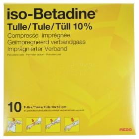 Iso Betadine 10 Tulles 10x10