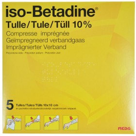 Iso Betadine 5 Tulles 10x10