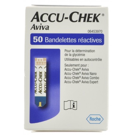 Accu Chek Aviva Bandelettes React 50 5987431016 - Acheter en ligne Accu Chek Aviva Bandelettes React 50 5987431016 - Acheter en ligne