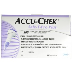 Accu Chek Safe T Pro Plus Steril Jetable 200