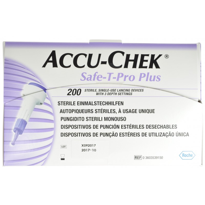 Accu Chek Safe T Pro Plus Steril Jetable 200 - Acheter en ligne