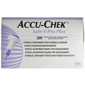 Accu Chek Safe T Pro Plus Steril Jetable 200 - Acheter en ligne