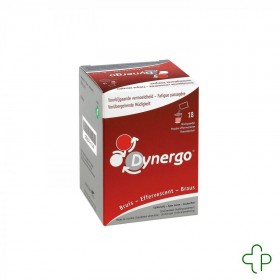 Dynergo Fraise poudre Efferv. Sach 18x2,8g