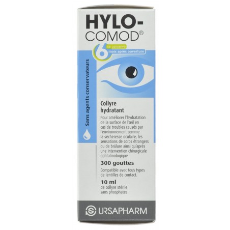 Hylo-comod Gouttes Oculaires 10ml - Acheter en ligne Hylo-comod Gouttes Oculaires 10ml - Acheter en ligne